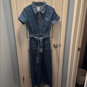 Anthropologie NEW Maeve The Colette Weekend Denim Jumpsuit